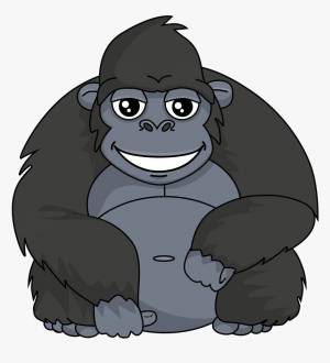 Раскраска горилла для детей #3 #252615