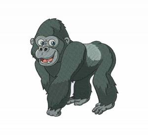 Раскраска горилла для детей #8 #252620