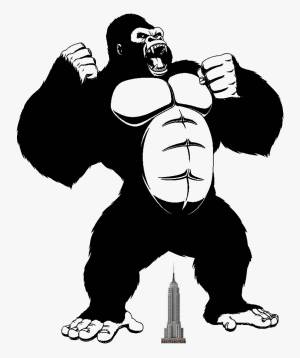 Раскраска горилла для детей #23 #252635