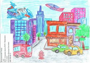 Раскраска город будущего для детей #4 #252836