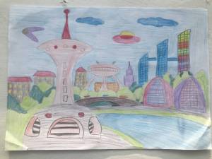 Раскраска город будущего рисунок #8 #252869