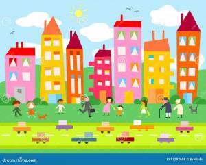Раскраска город для детей 6 7 лет #8 #252983