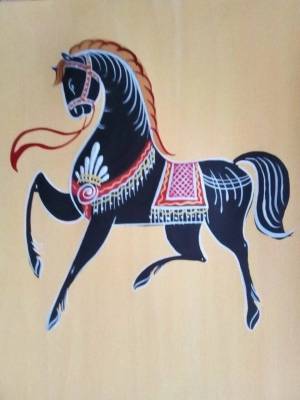 Раскраска городецкий конь #36 #253611