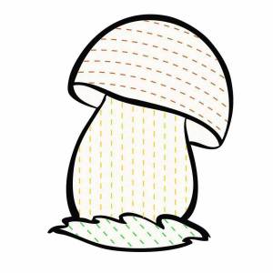 Раскраска грибы для детей 3 4 лет #5 #255267