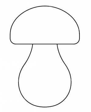 Раскраска грибы для детей 3 4 лет #6 #255268