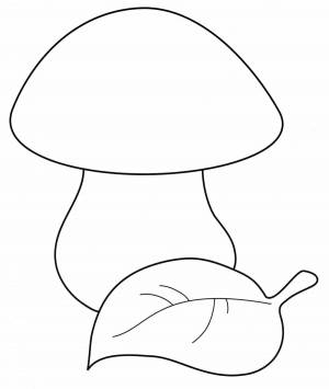 Раскраска грибы для детей 3 4 лет #28 #255290