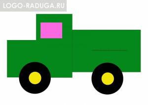Раскраска грузовая машина для детей 3 4 лет #15 #255780