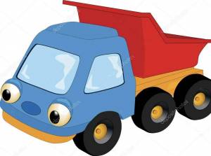 Раскраска грузовик для малышей #17 #255896