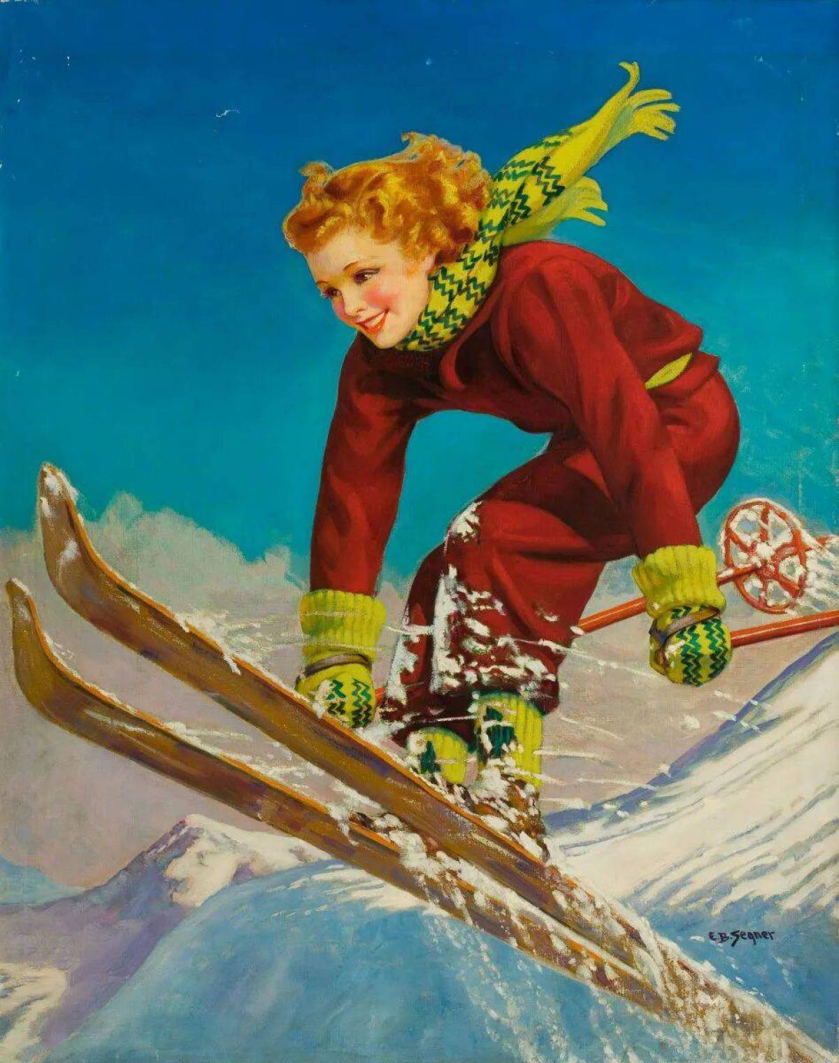 Девочка на лыжах #26