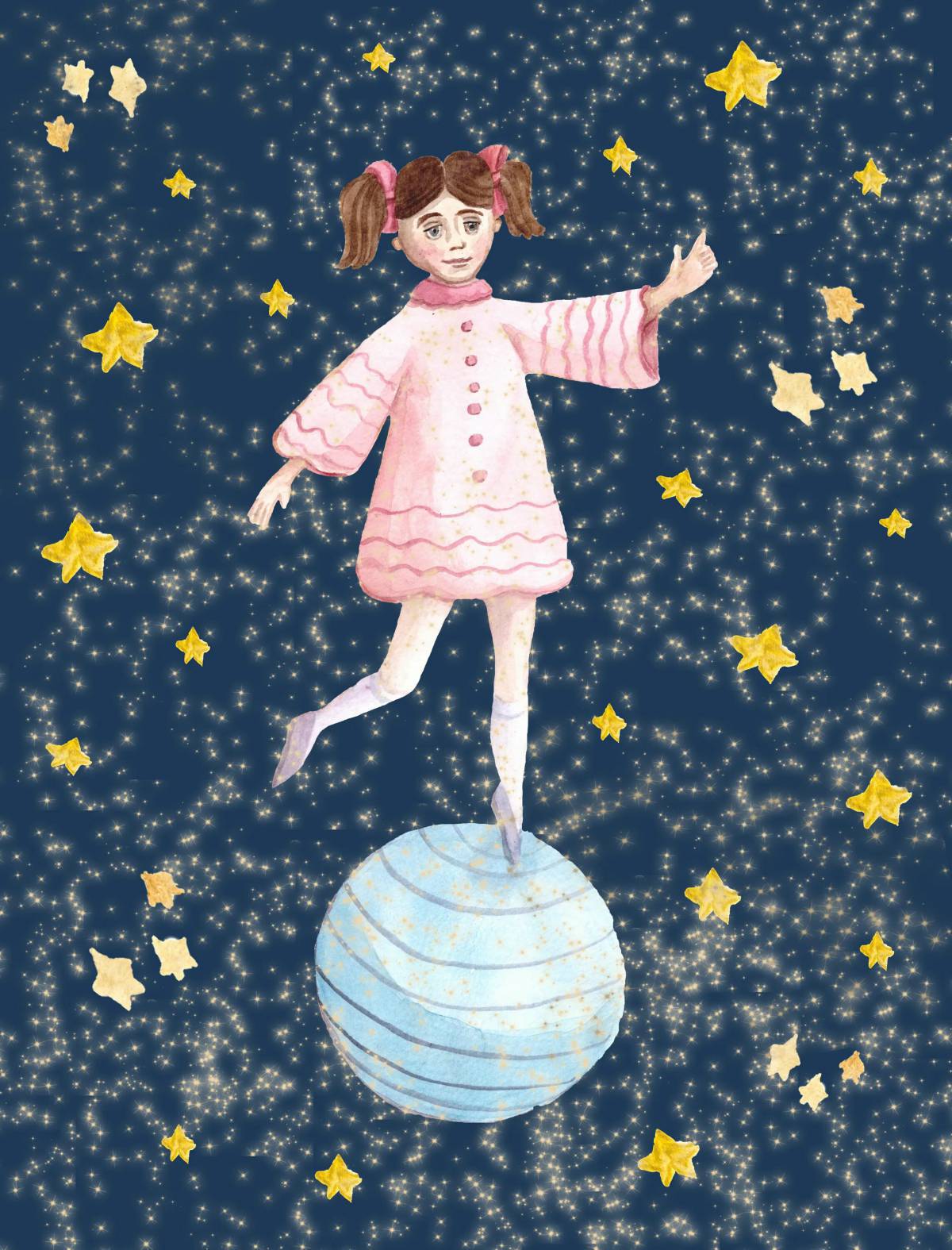 Девочка на шаре #14