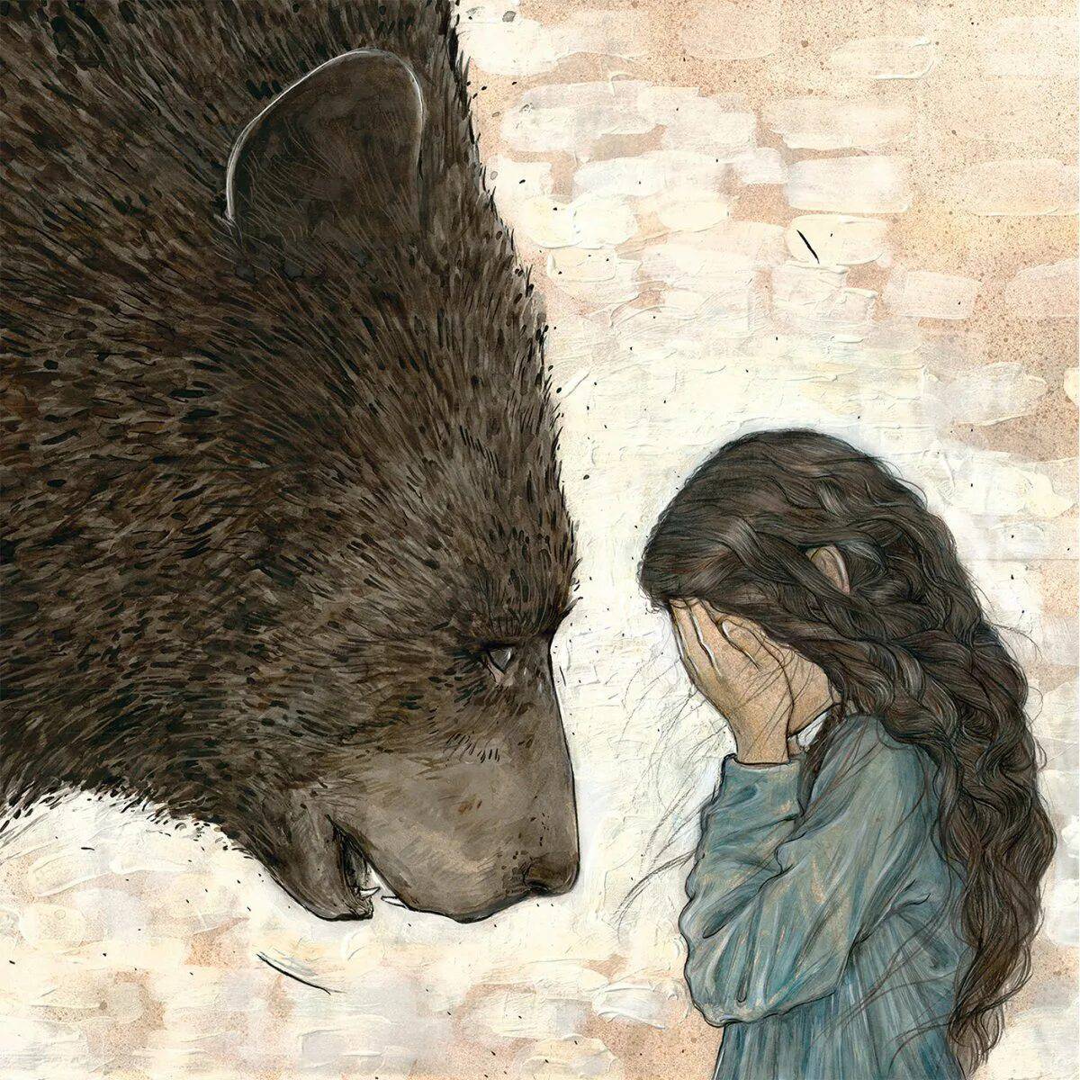 Девочка с медведем #2