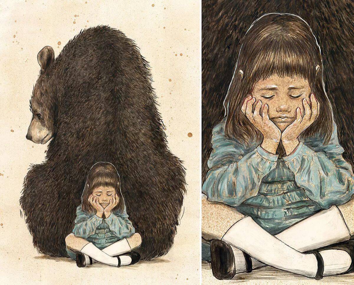 Девочка с медведем #24