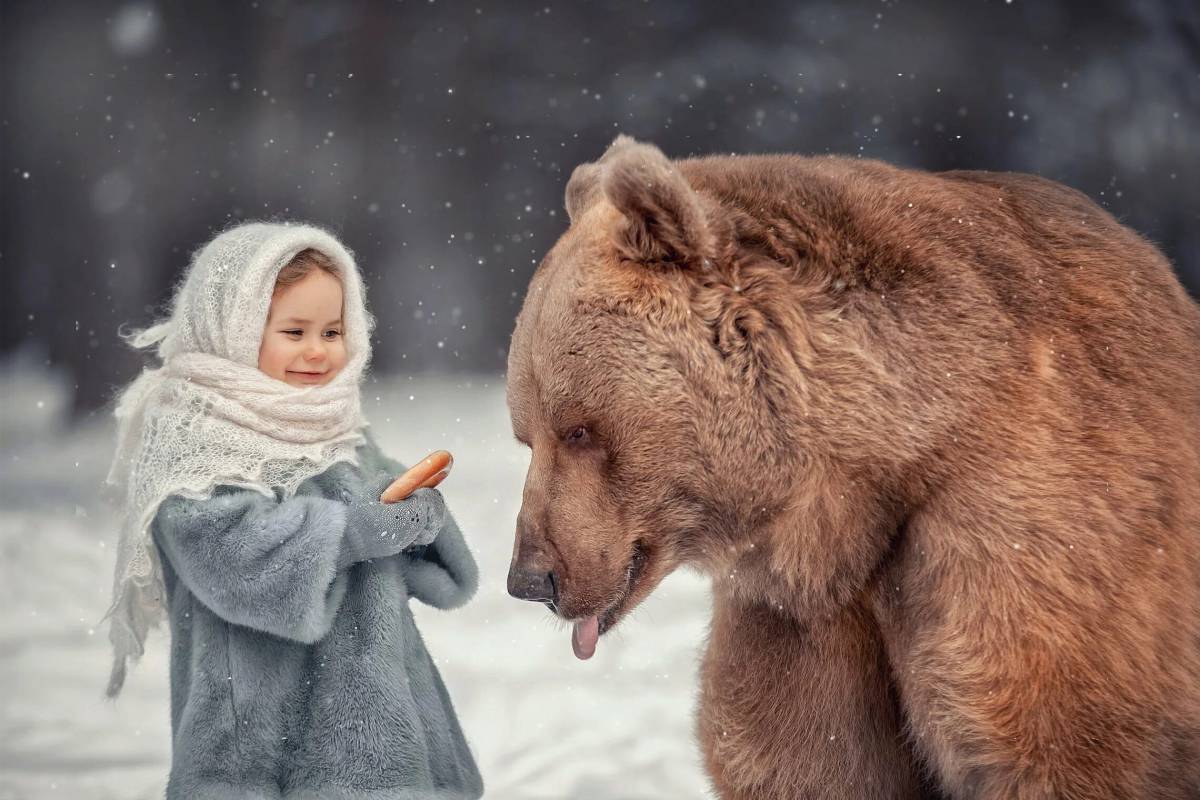 Девочка с медведем #30