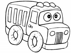 Раскраска грузовичок лева для детей 3 4 лет #33 #256126