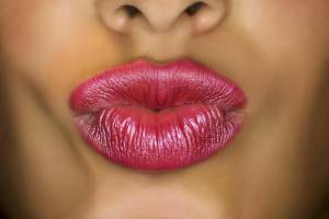 Раскраска губы девушки #13 #256796