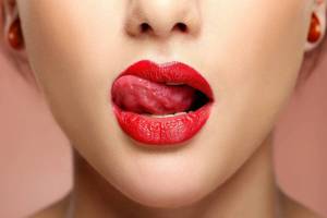 Раскраска губы девушки #25 #256808