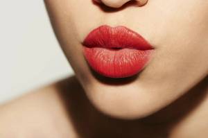 Раскраска губы девушки #37 #256820