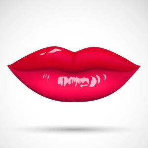 Раскраска губы для детей #4 #256826