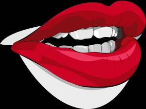 Раскраска губы для детей #7 #256829