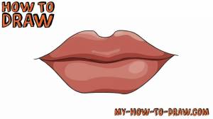 Раскраска губы для детей #23 #256845