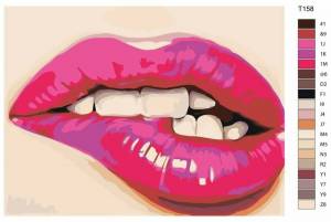 Раскраска губы рисунок #30 #256917