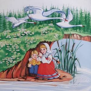 Раскраска гуси лебеди для детей 3 4 лет #33 #257381