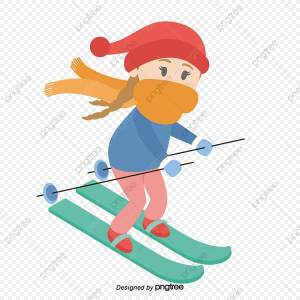 Раскраска девочка на лыжах #17 #259273