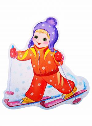 Раскраска девочка на лыжах #27 #259283