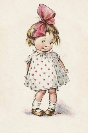 Раскраска девочка с бантиком #1 #259363