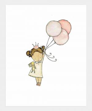 Раскраска девочка с шариками #31 #259600