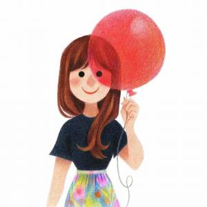 Раскраска девочка с шариками #32 #259601