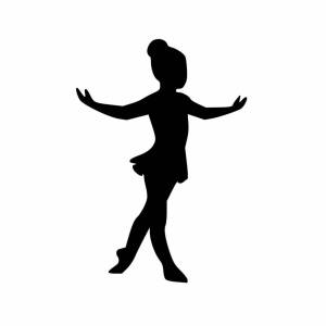 Раскраска девочка танцует #11 #259616