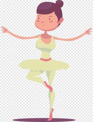 Раскраска девочка танцует #20 #259625