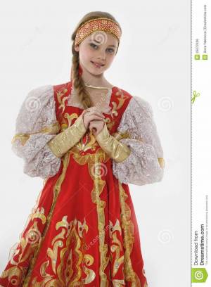 Раскраска девушка в русском народном костюме #16 #259869