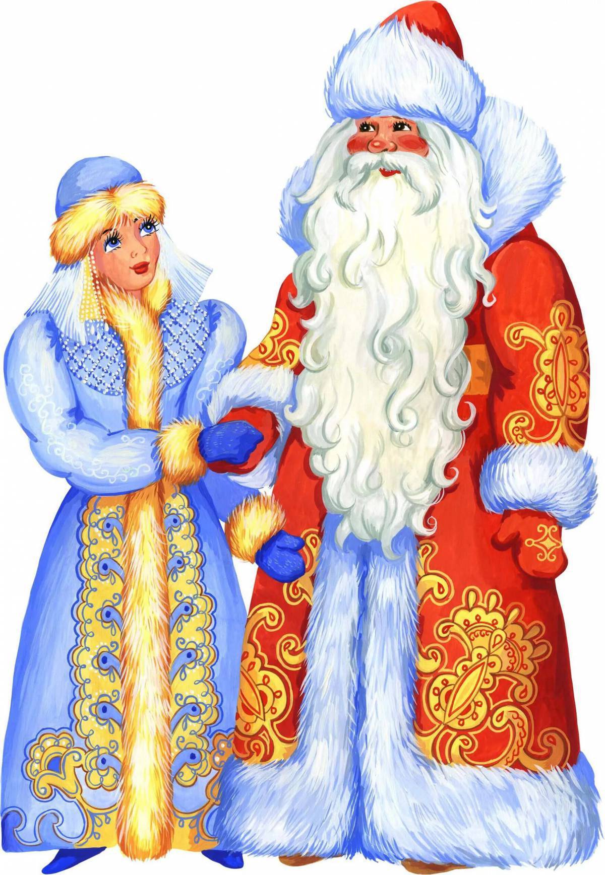 Снегурка и дед мороз картинки. Дед Мороз и Снегурочка. Дедмлрос со Снегурочкой. Дед Мороз со снегурочками. Деде Моросо Снегурочкой.