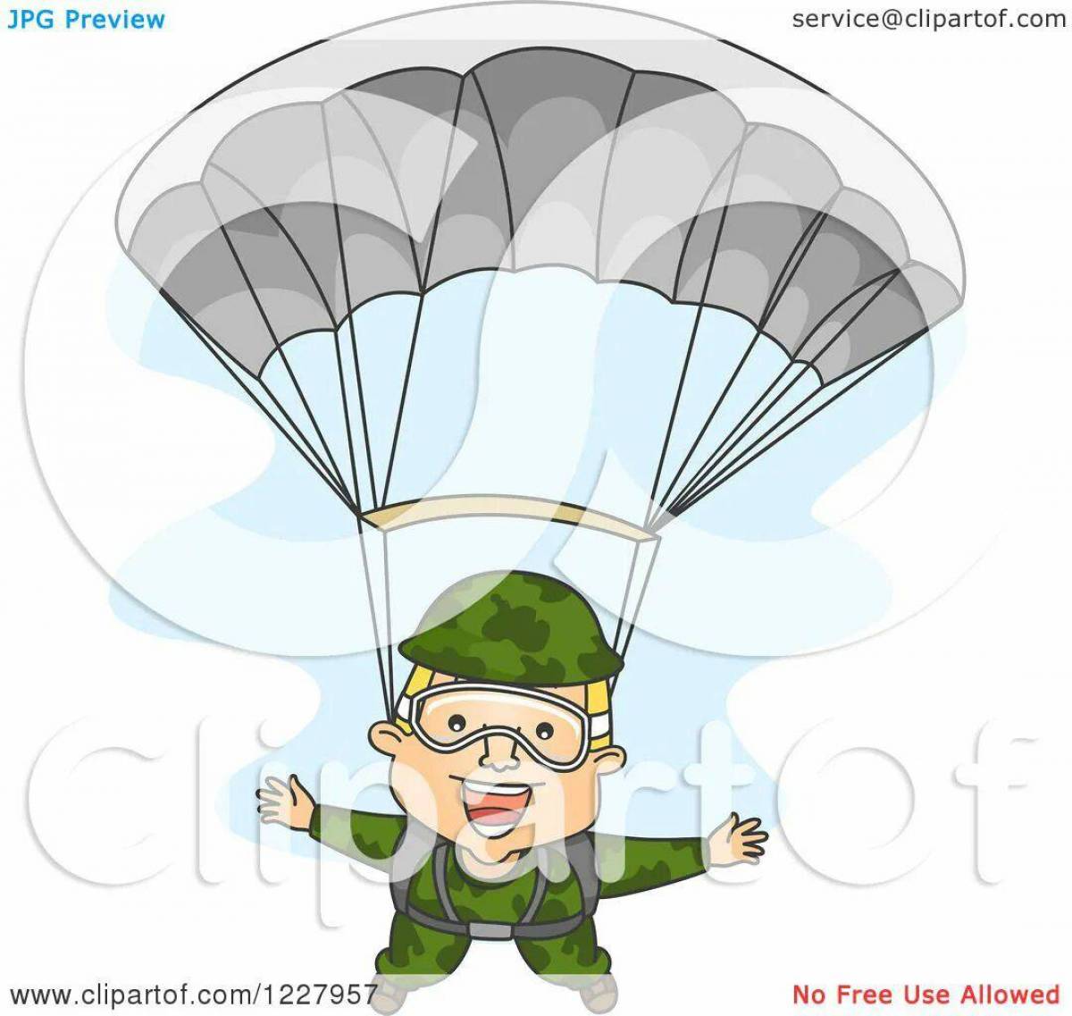 Военный парашютист картинка