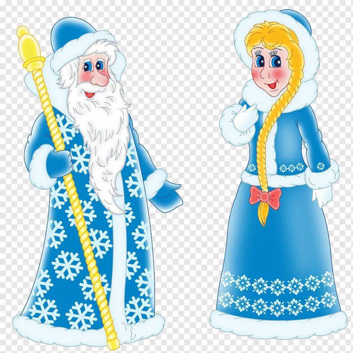 Дед мороз и снегурочка для детей 3 4 лет #14