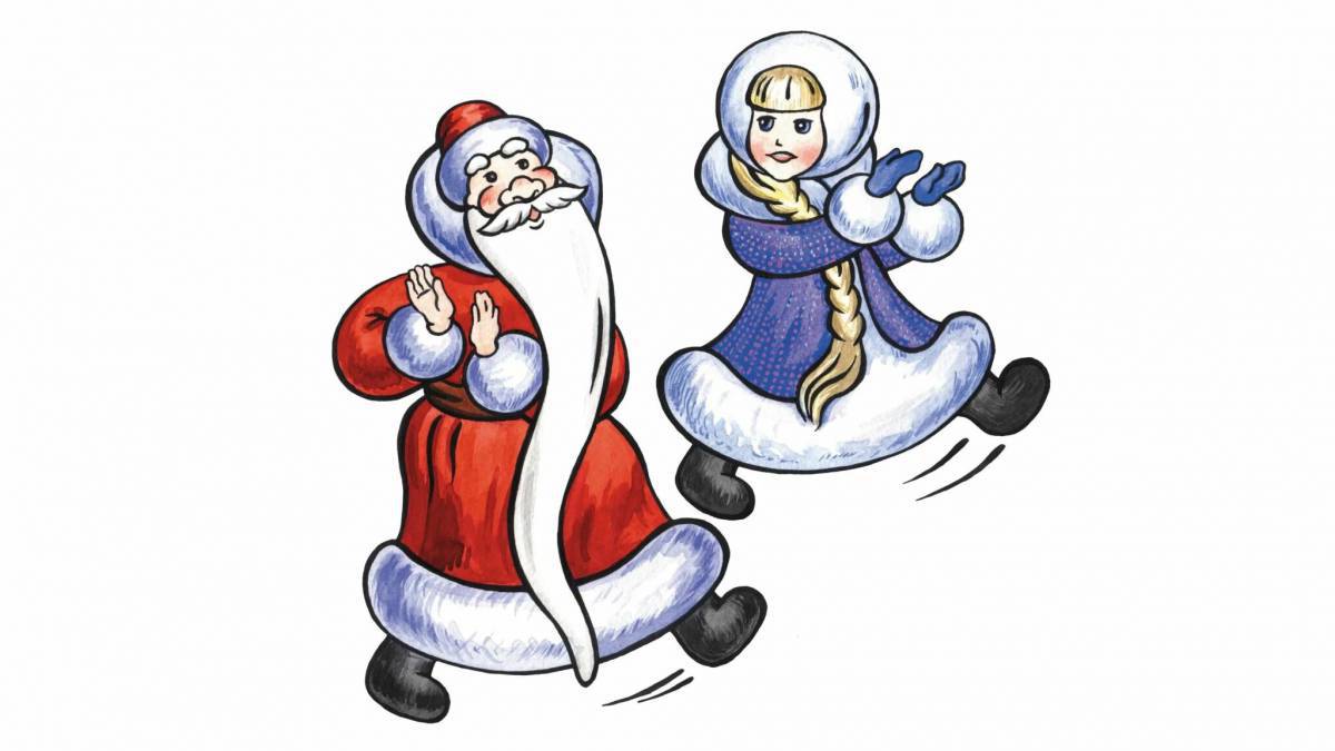 Дед мороз и снегурочка для детей 3 4 лет #30