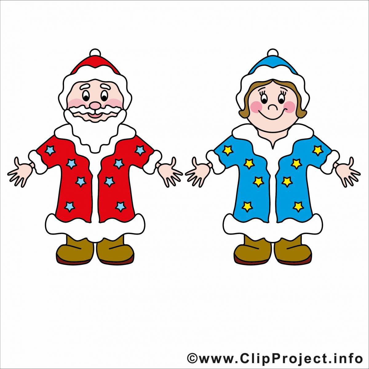 Дед мороз и снегурочка для детей 3 4 лет #34