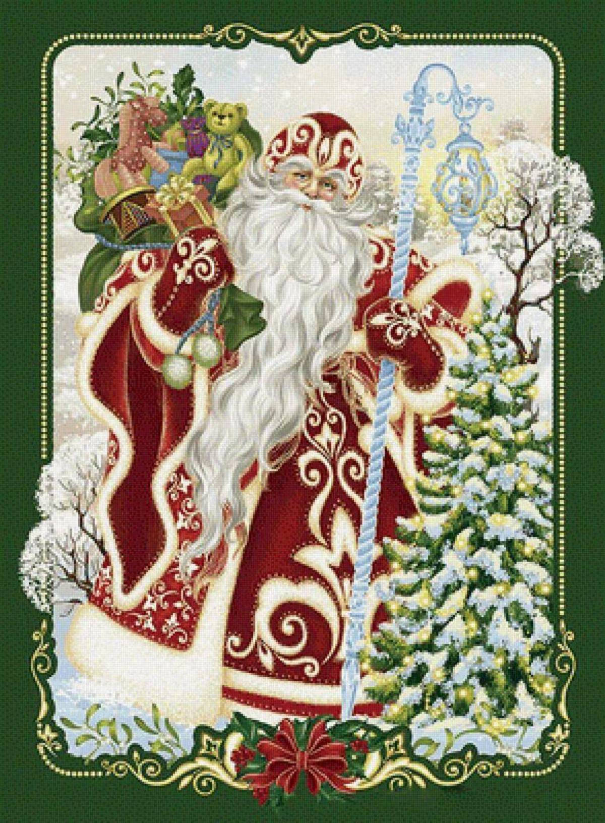 Дед мороз открытка #10