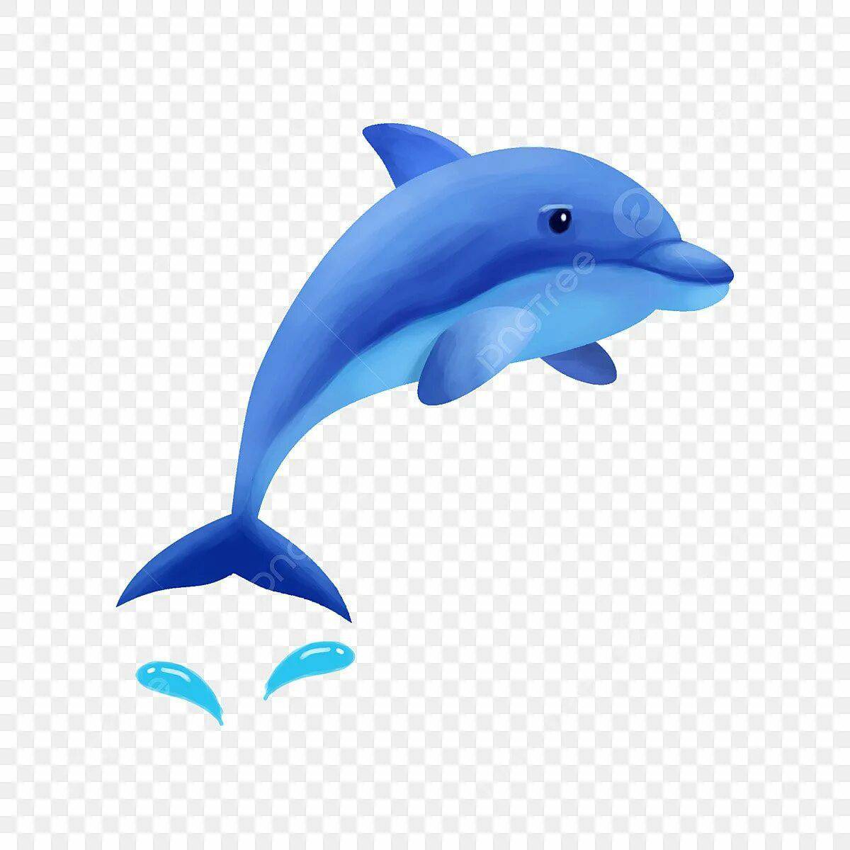 Дельфинчик для детей #30