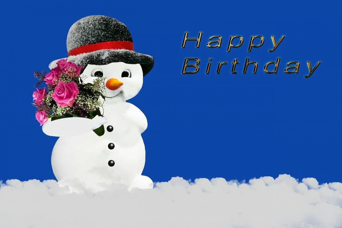 День рождения снеговика #32