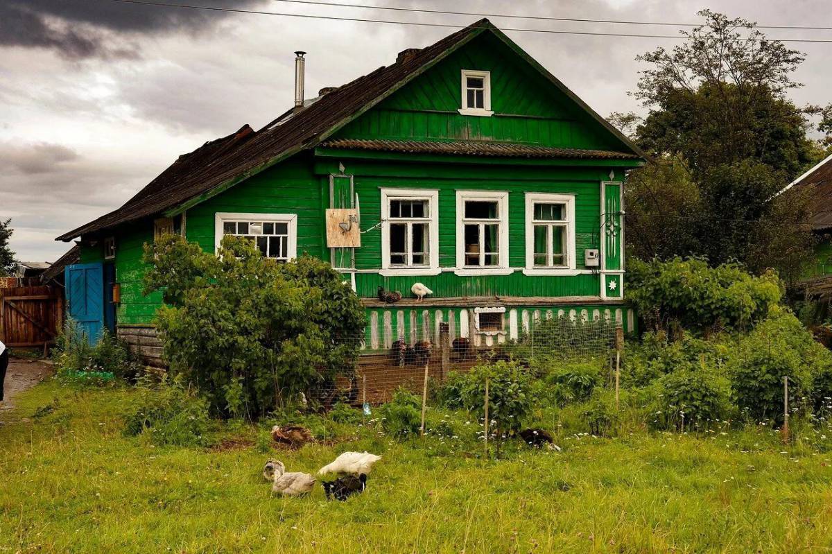 Картинка деревенский дом. Деревенский дом. Домик в деревне. Сельский домик. Зеленый деревенский дом.