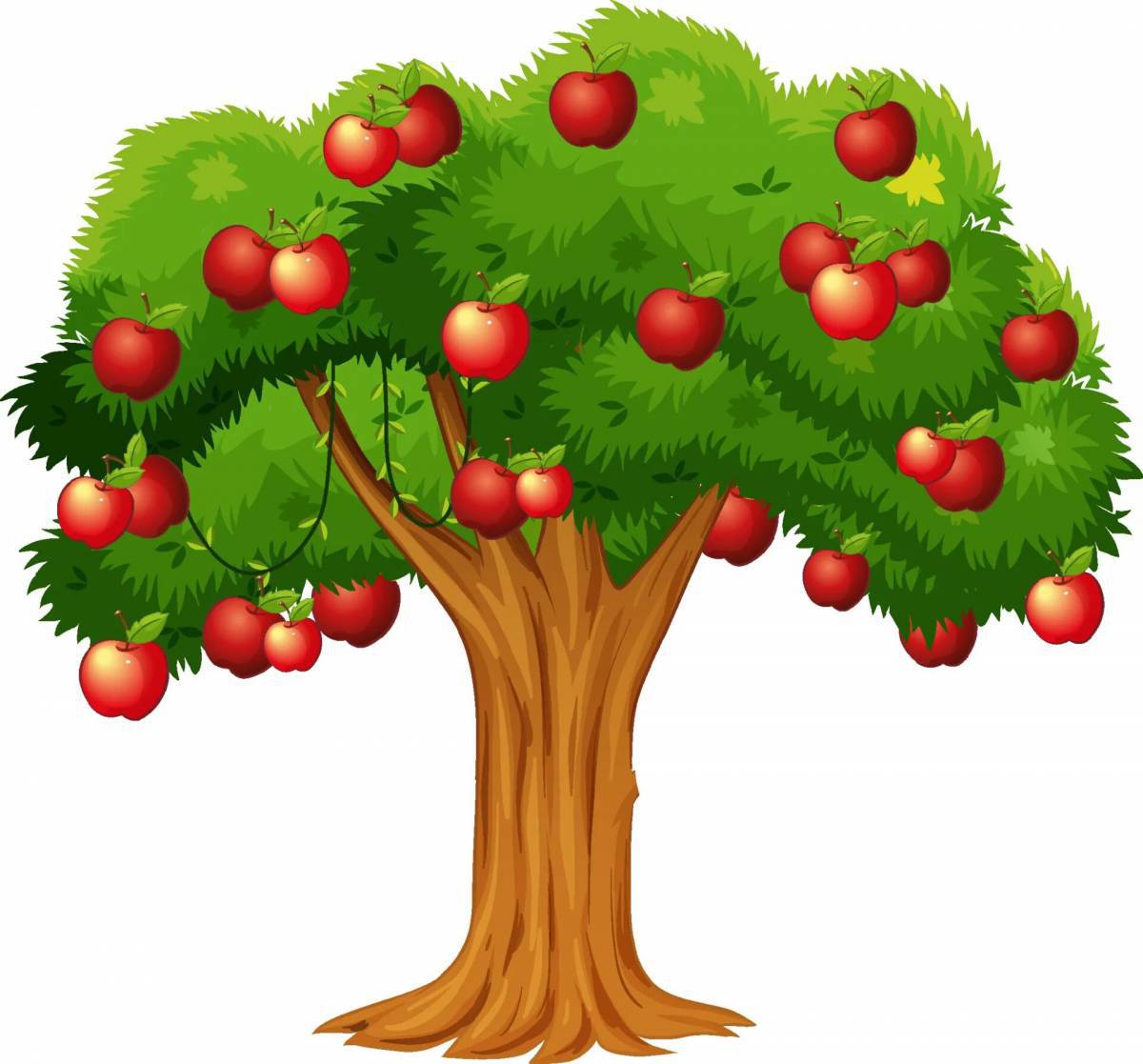 Дерево с яблоками #5