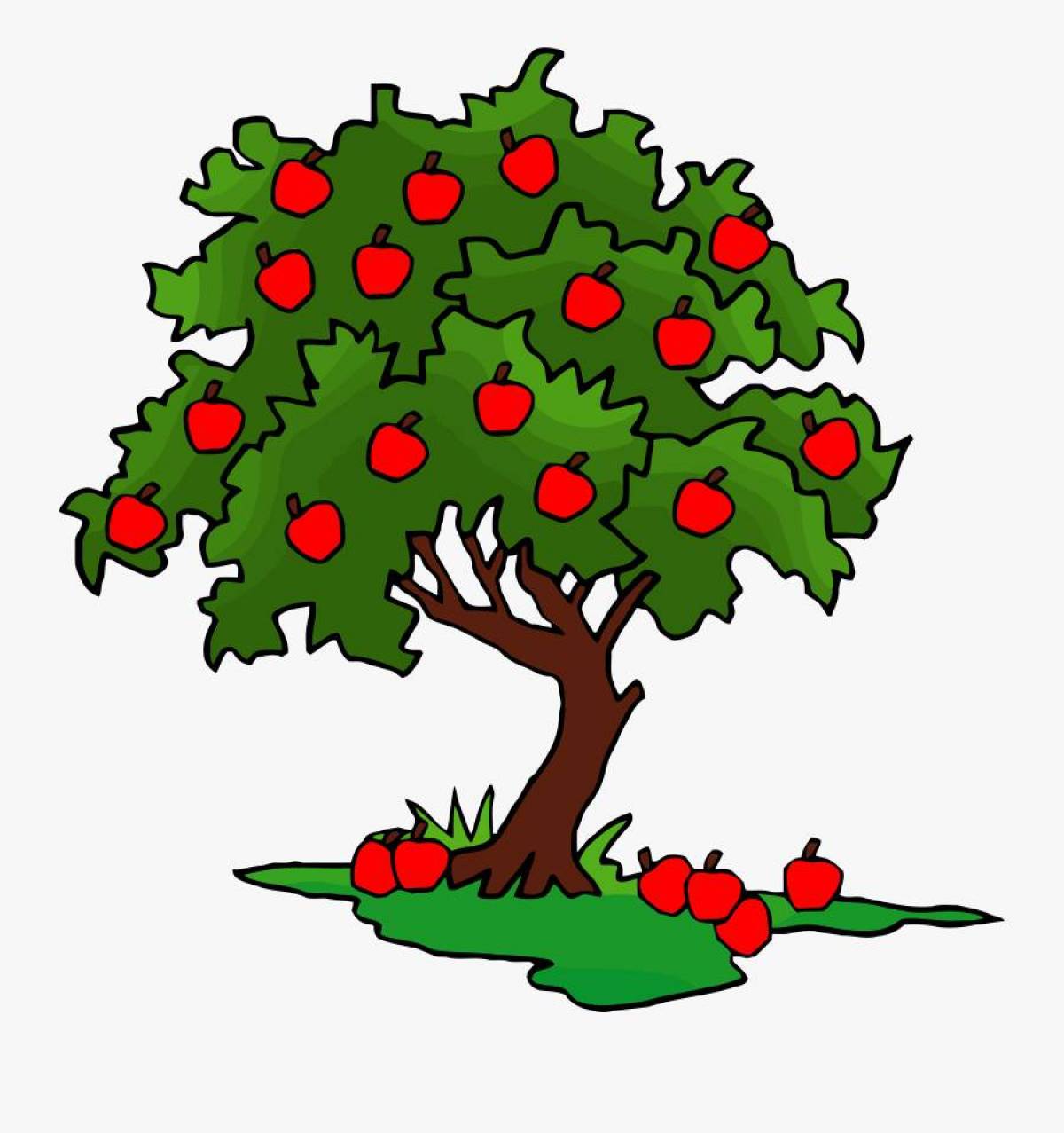 Дерево с яблоками #7