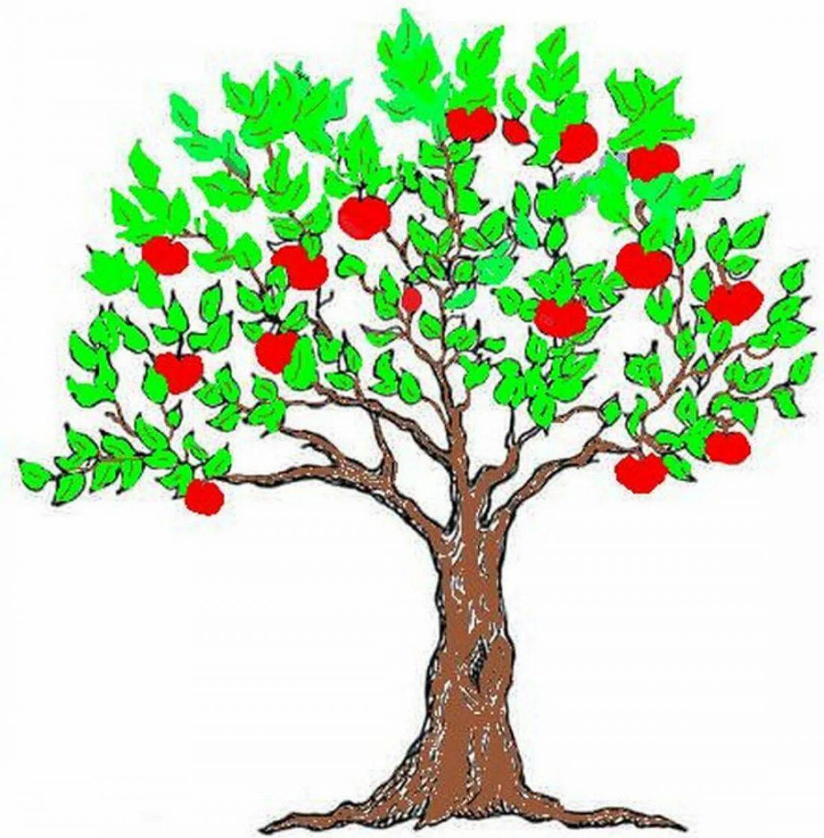 Дерево с яблоками #13