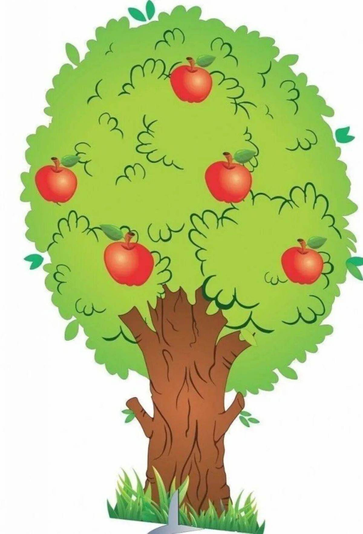 Дерево с яблоками #21