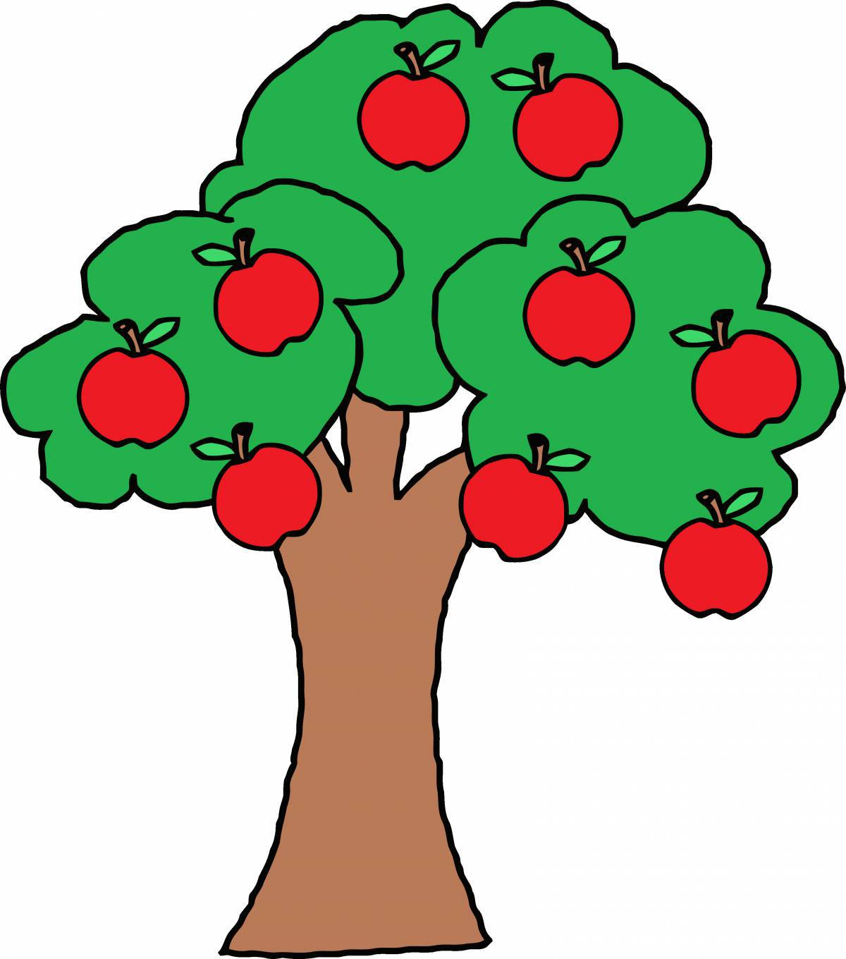 Картинки Дерево с яблоками (26 шт.) - #8461