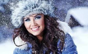 Раскраска девушка зима #10 #260055