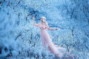 Раскраска девушка зима #12 #260057